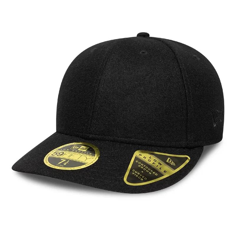 New Era Melton Wool Black Low Profile 59FIFTY Fitted Cap