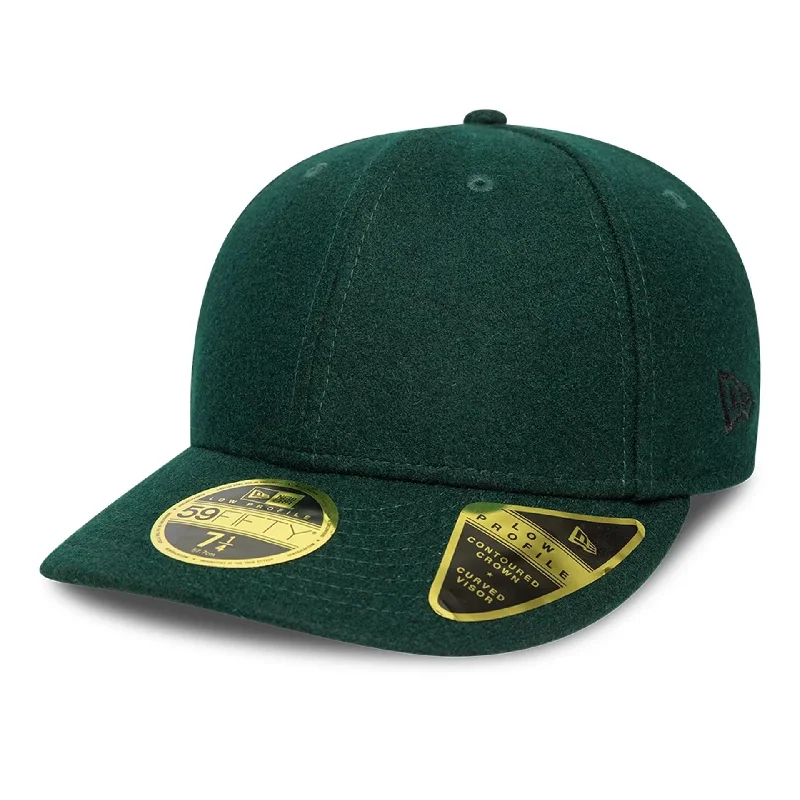 New Era Melton Wool Dark Green Low Profile 59FIFTY Fitted Cap