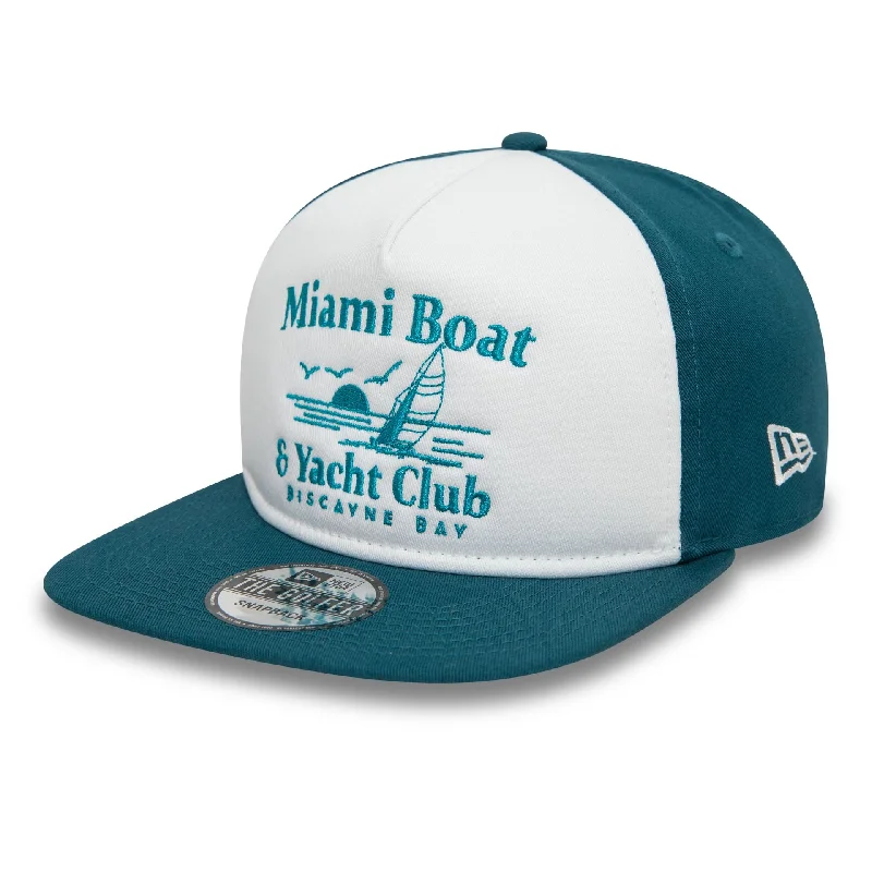 New Era Miami Boat And Yacht Club Graphic Blue Golfer Cap