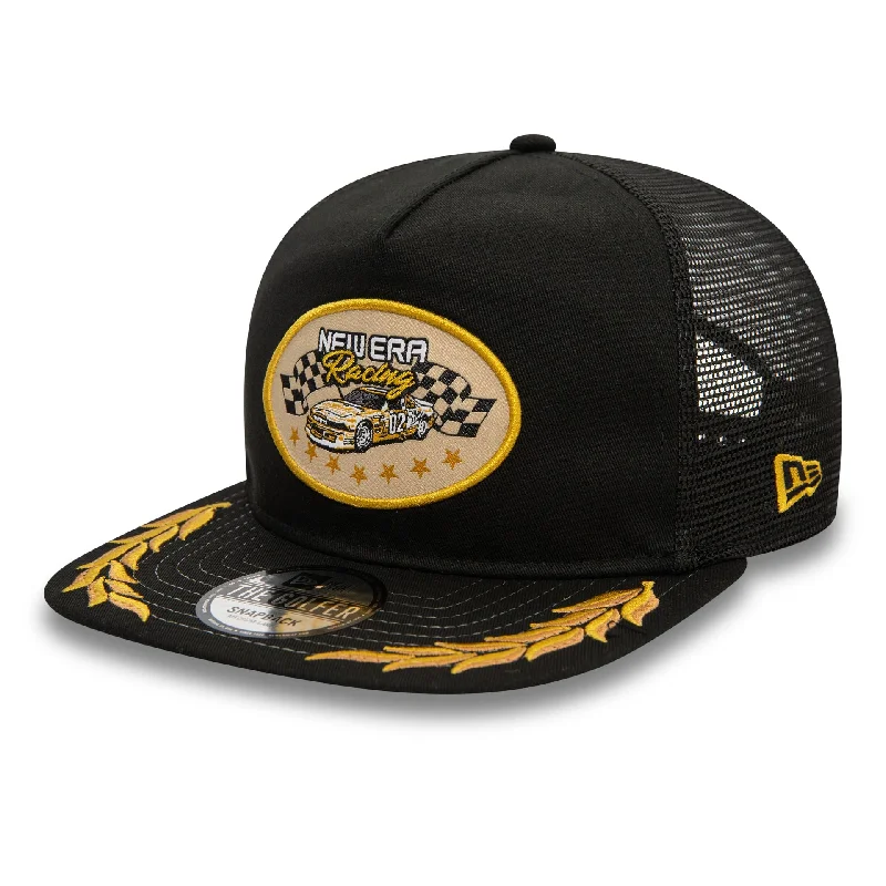 New Era Motorsport Black Golfer Cap