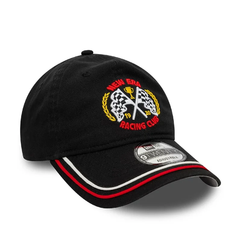 New Era Racing Black 9TWENTY Adjustable Cap