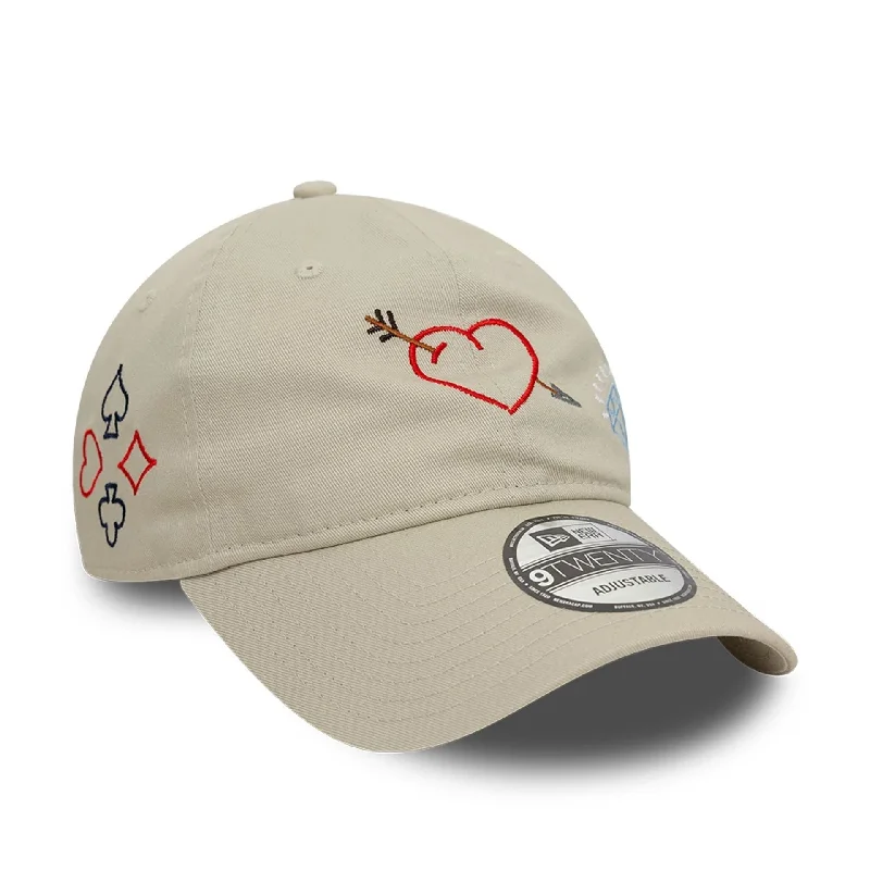 New Era Scribble Light Beige 9TWENTY Adjustable Cap