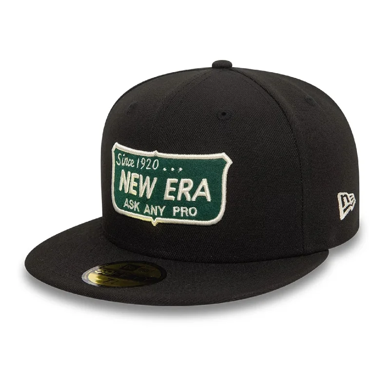 New Era Shield Black 59FIFTY Fitted Cap