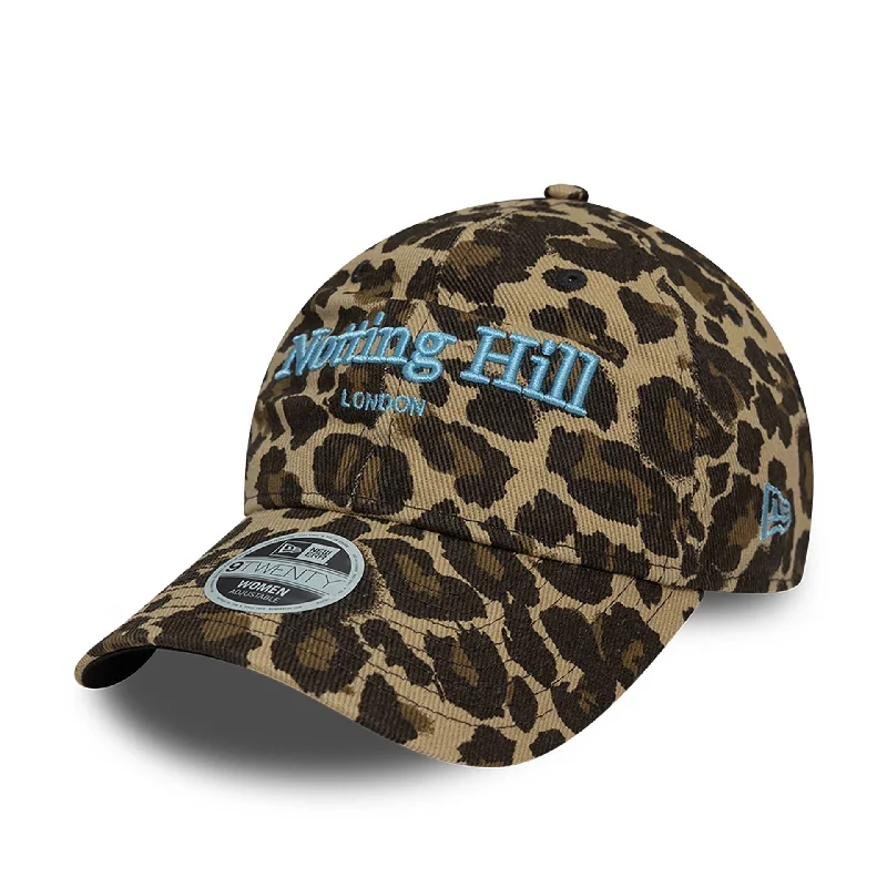 New Era Womens Notting Hill London Leopard All Over Print 9TWENTY Adjustable Cap