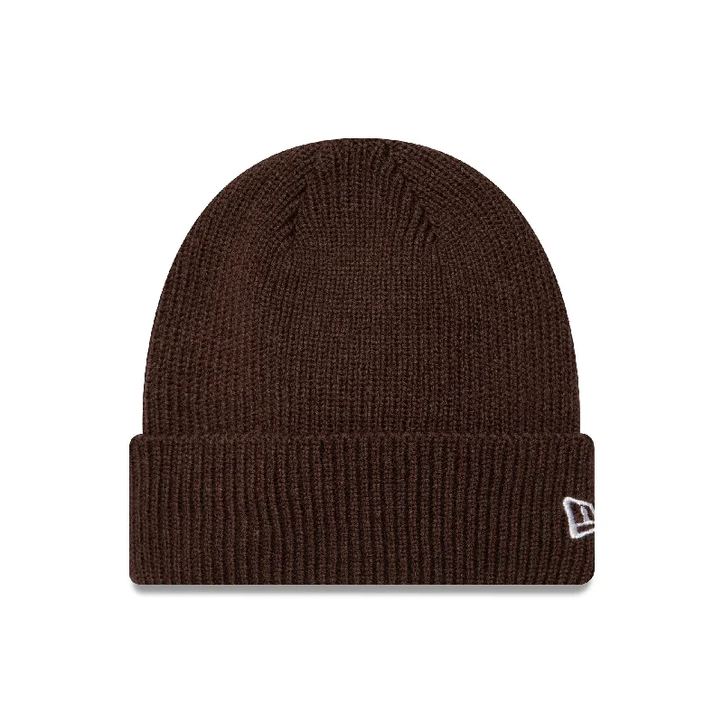 New Era Wool Brown Cuff Knit Beanie Hat