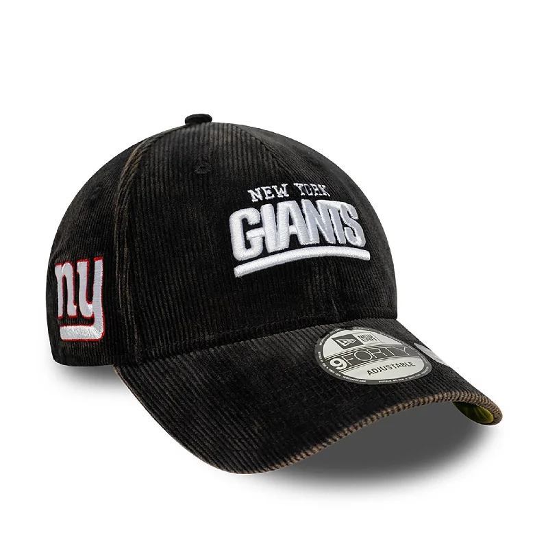 New York Giants NFL International Series Games 2024 Black 9FORTY Adjustable Cap