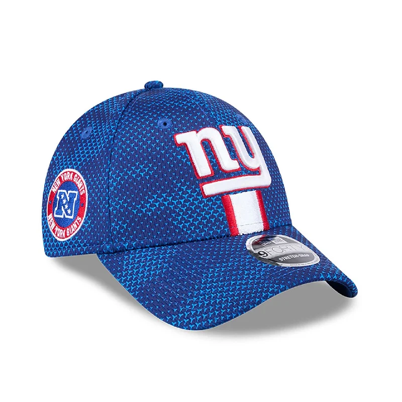 New York Giants NFL Sideline 2024 Blue 9FORTY Stretch Snap Cap