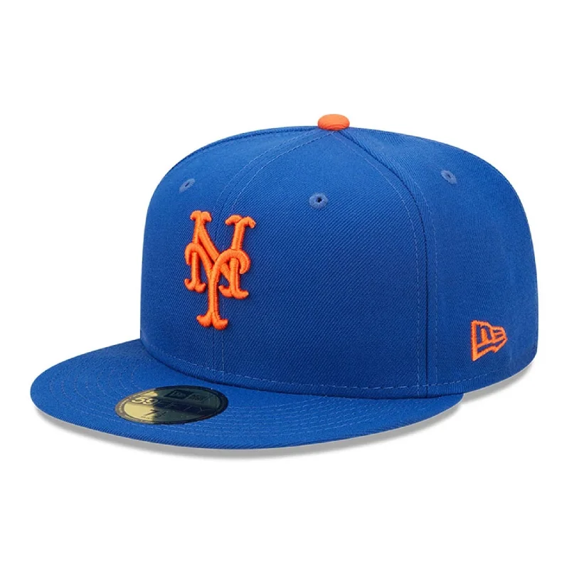 New York Mets AC Perf Blue 59FIFTY Fitted Cap