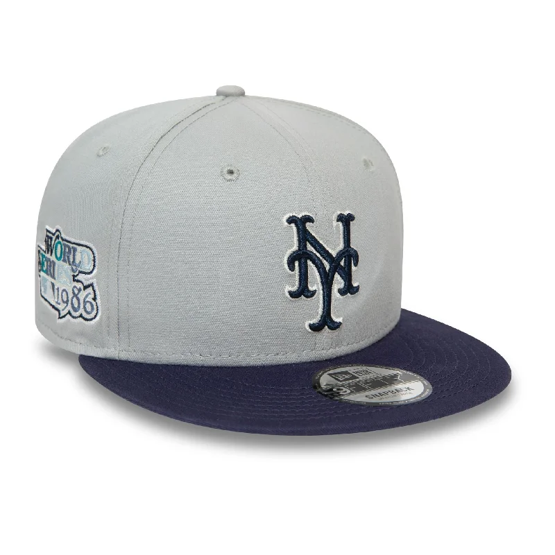 New York Mets MLB Patch Grey 9FIFTY Snapback Cap