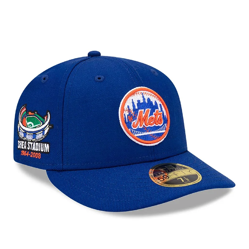 New York Mets MLB Team Logo Blue Low Profile 59FIFTY Fitted Cap