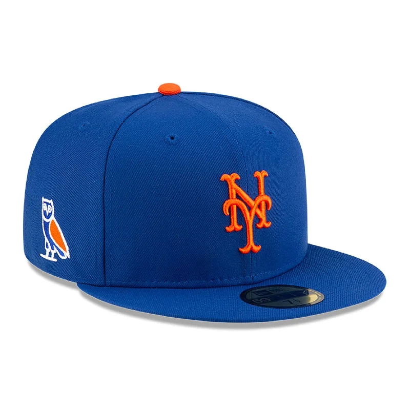 New York Mets OVO x MLB 2024 Blue 59FIFTY Fitted Cap