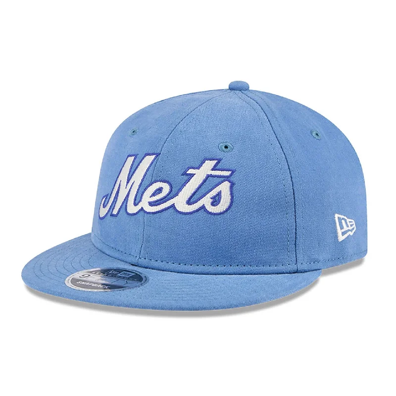 New York Mets Vintage Blue Retro Crown 9FIFTY Strapback Cap