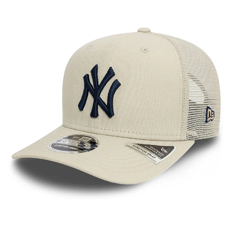 New York Yankees Canvas Light Beige 9SEVENTY Stretch Snap Adjustable Cap