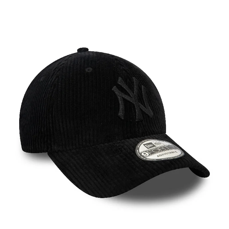 New York Yankees Cord Black 9FORTY Adjustable Cap