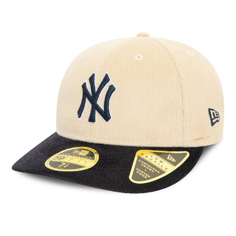 New York Yankees Cord Light Beige Low Profile 59FIFTY Fitted Cap