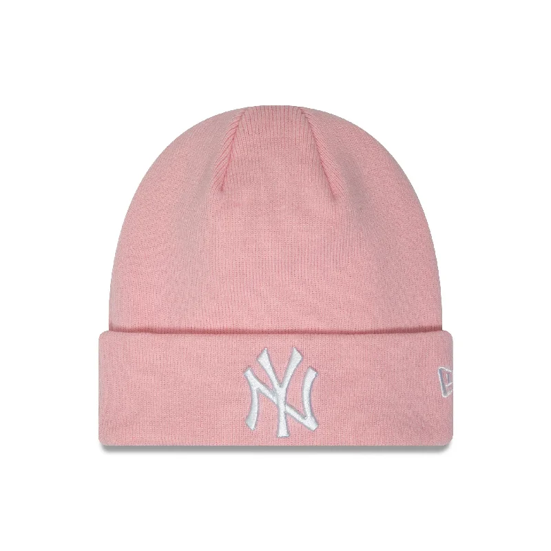 New York Yankees Essential Pastel Pink Cuff Knit Beanie Hat