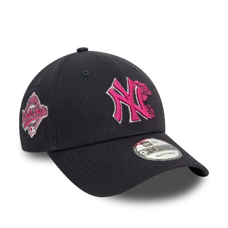 New York Yankees Flower Icon Navy 9FORTY Adjustable Cap