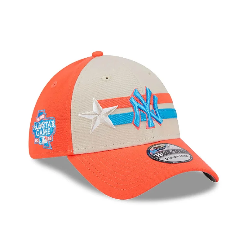 New York Yankees MLB All Star Game 2024 Orange 39THIRTY Stretch Fit Cap