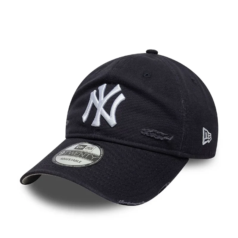 New York Yankees MLB Distressed Navy 9TWENTY Adjustable Cap