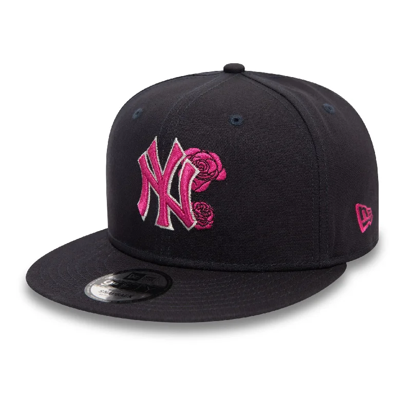 New York Yankees Seasonal Flower Navy 9FIFTY Snapback Cap