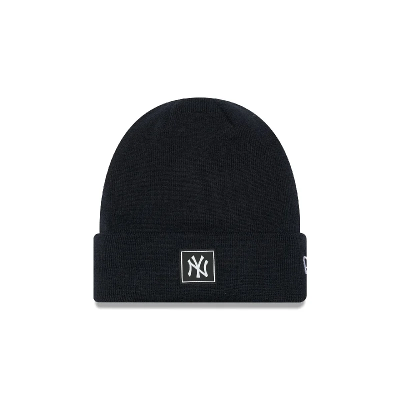 New York Yankees Team Black Beanie Hat