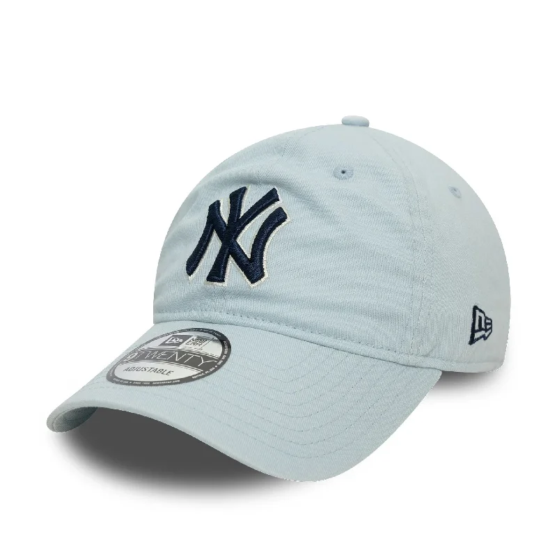 New York Yankees Washed Outline Light Blue 9TWENTY Adjustable Cap