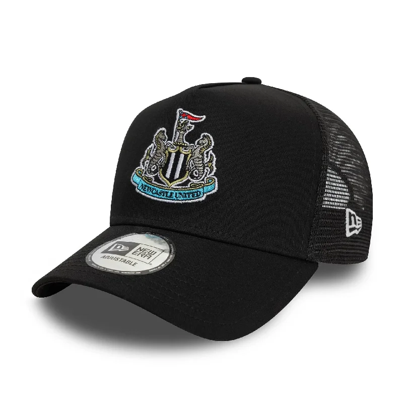 Newcastle United FC Core Black 9FORTY E-Frame Trucker Adjustable Cap