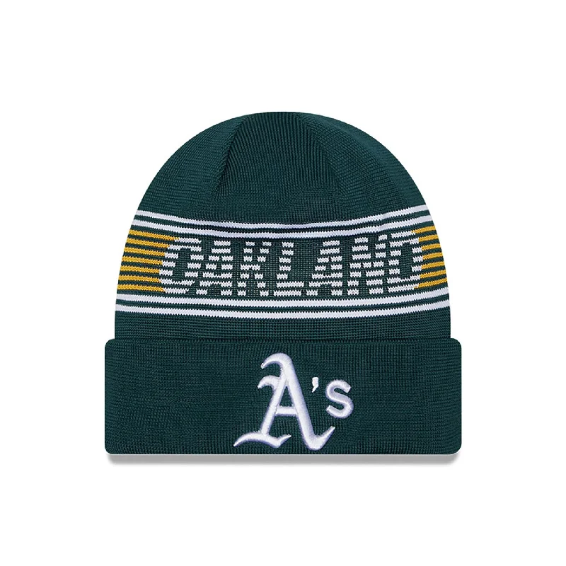 Oakland Athletics City Connect Dark Green Sport Knit Beanie Hat