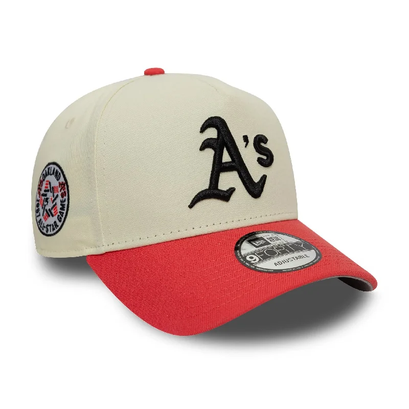 Oakland Athletics MLB Pastel Light Beige 9FORTY A-Frame Adjustable Cap