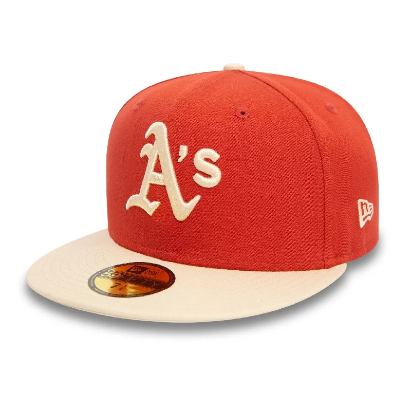 Oakland Athletics MLB Side Patch Red 59FIFTY Fitted Cap