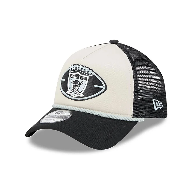 Oakland Raiders NFL Sideline 2024 Historic Grey 9FORTY A-Frame Adjustable Cap