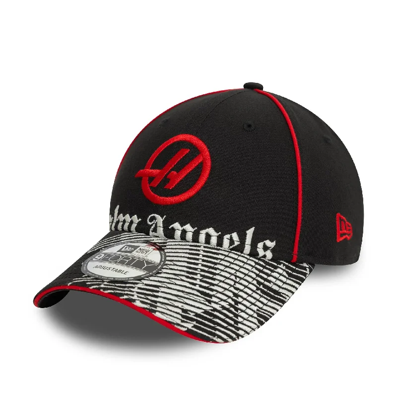 Palm Angels x MoneyGram Haas F1 Team x New Era Black 9FORTY Adjustable Cap