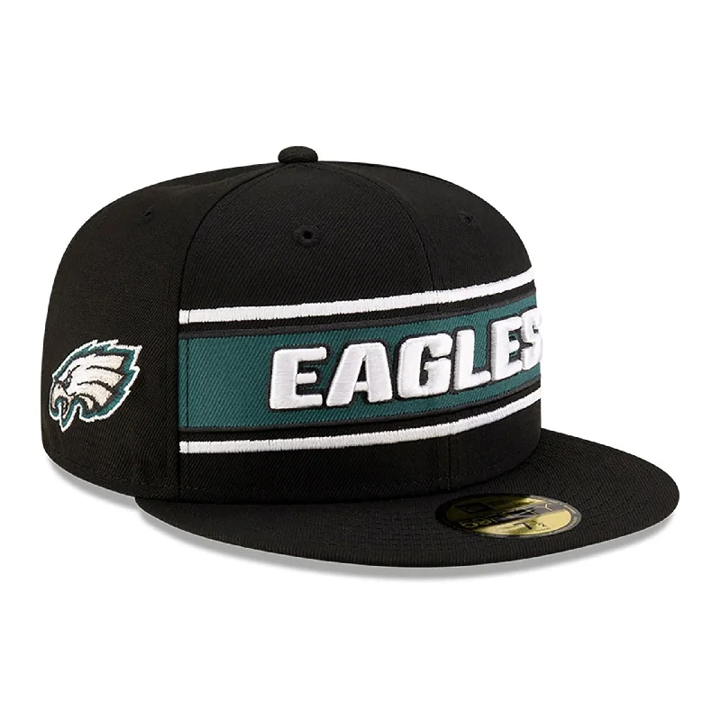 Philadelphia Eagles NFL Sideline 2024 Black 59FIFTY Fitted Cap