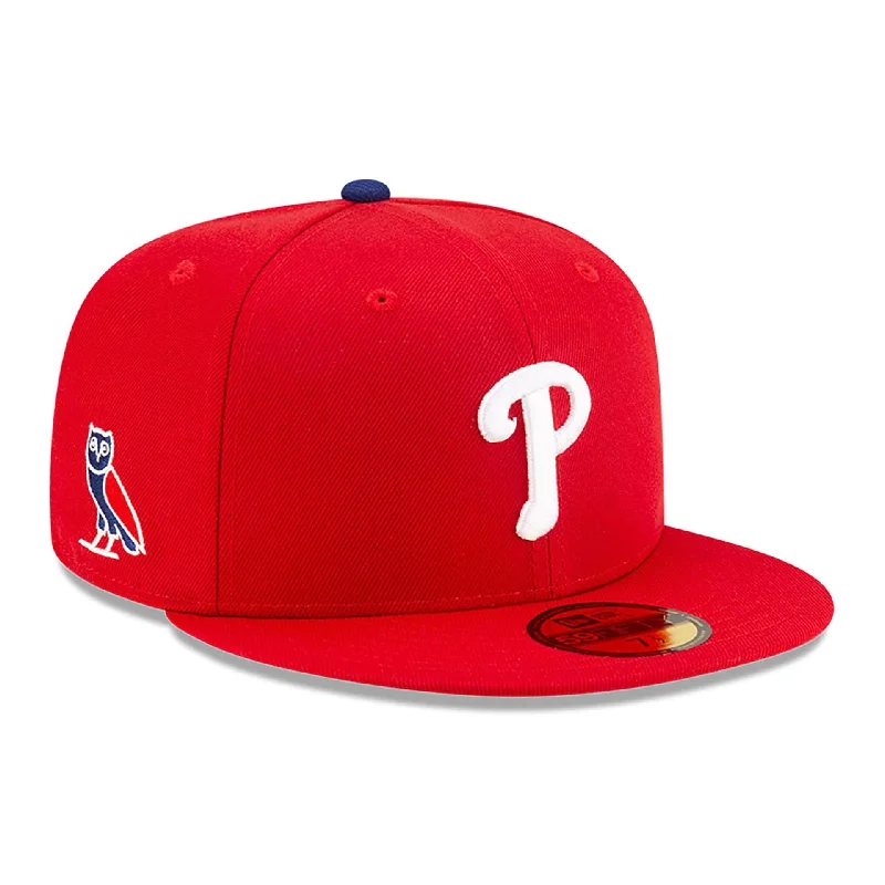 Philadelphia Phillies OVO x MLB 2024 Red 59FIFTY Fitted Cap