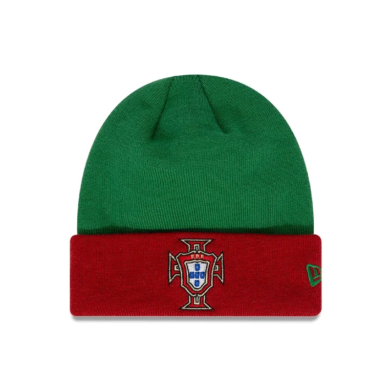 Portugal National Team Contrast Cuff Green Cuff Knit Beanie Hat