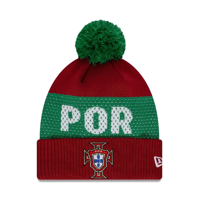 Portugal National Team Engineered Dark Red Sport Knit Beanie Hat