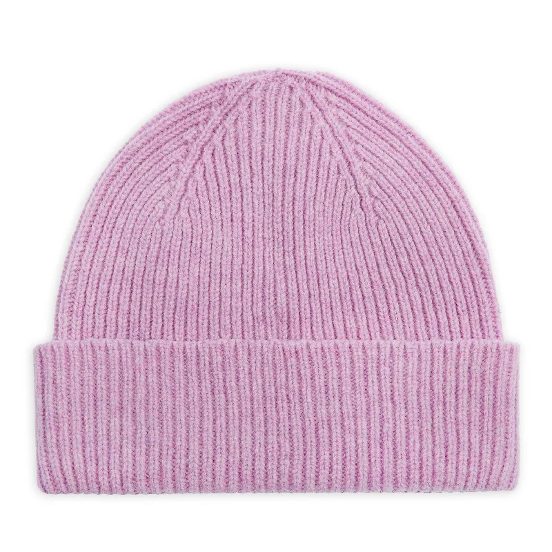 Pure New Wool Beanie Hat - Crocus