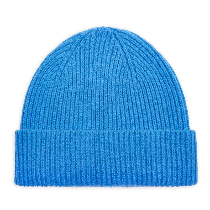 Pure New Wool Beanie Hat - Stonewash