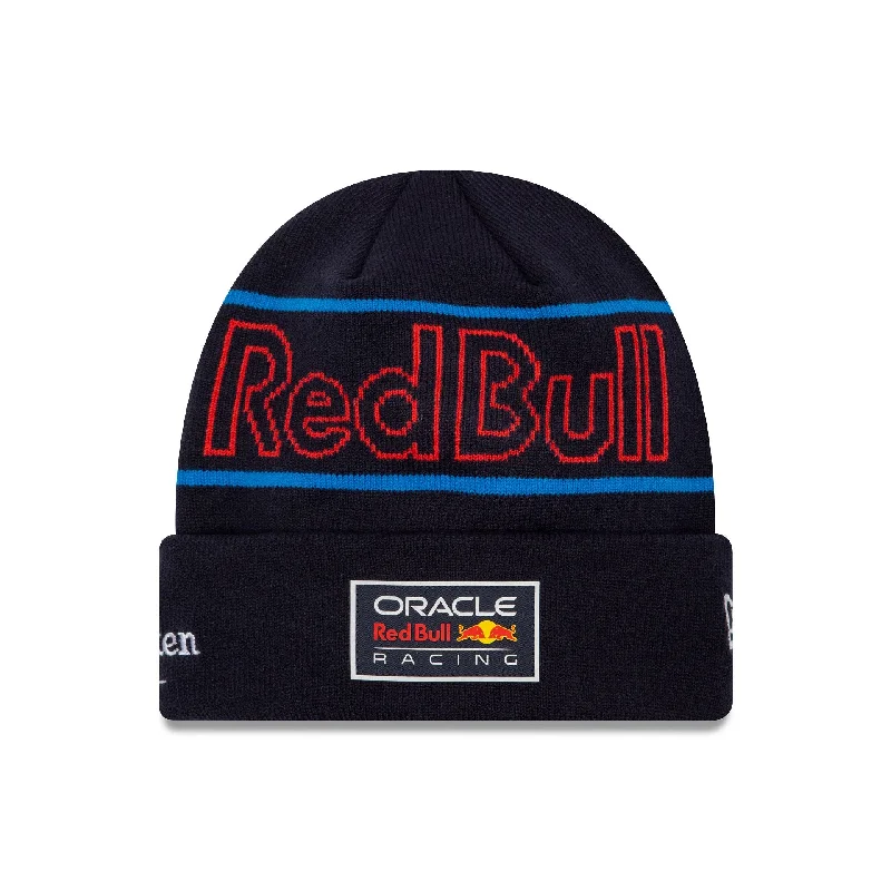 Red Bull Racing Max Verstappen Team Dark Blue Cuff Knit Beanie Hat