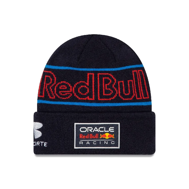 Red Bull Racing Youth Sergio Perez Team Dark Blue Cuff Knit Beanie Hat