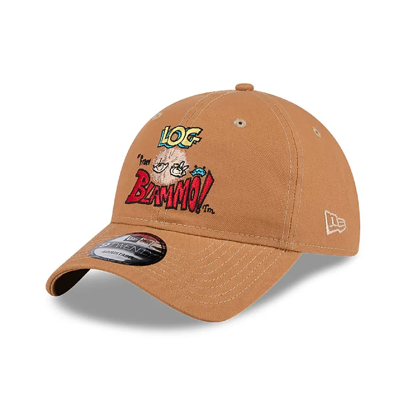 Ren And Stimpy Log From Blammo Beige 9TWENTY Adjustable Cap