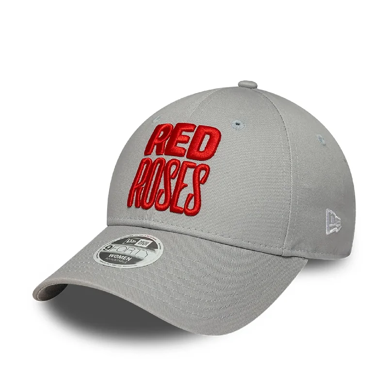 Rugby Football Union Womens Red Roses Grey 9FORTY Adjustable Cap