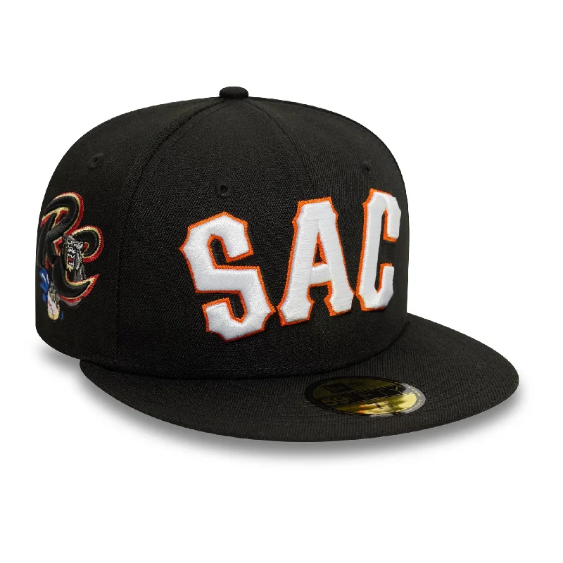 Sacramento Rivercats MiLB Variety Black 59FIFTY Fitted Cap