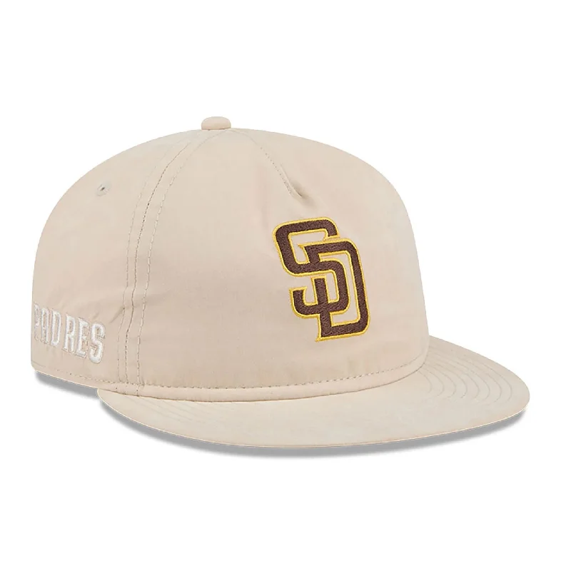 San Diego Padres Brushed Nylon Light Beige Retro Crown 9FIFTY Strapback Cap