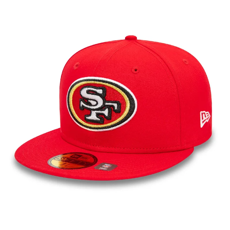 San Francisco 49ers NFL Official Team Colours Red 59FIFTY Fitted Cap