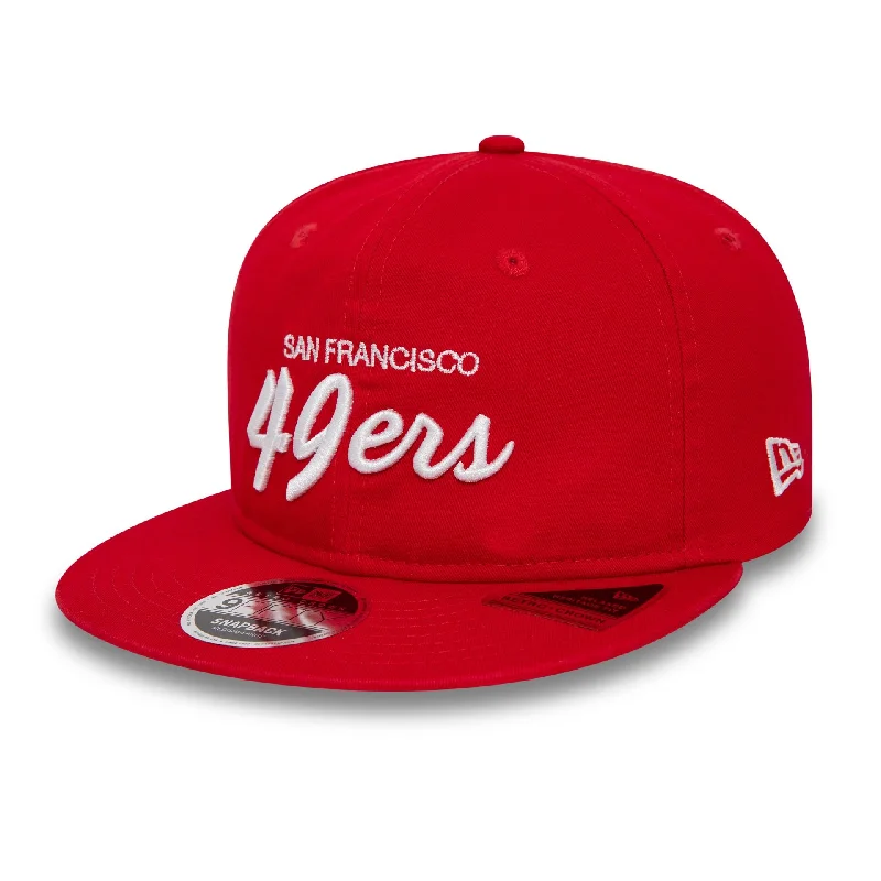 San Francisco 49Ers NFL Retro Red Retro Crown 9FIFTY Snapback Cap