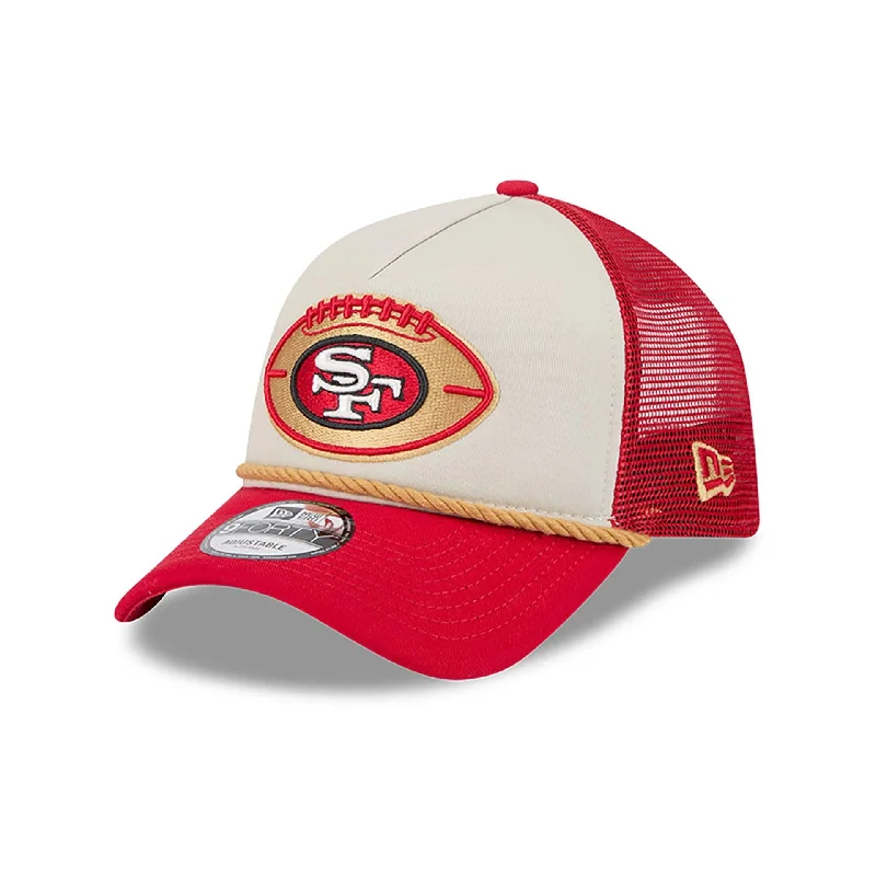 San Francisco 49ers NFL Sideline 2024 Historic Red 9FORTY A-Frame Adjustable Cap