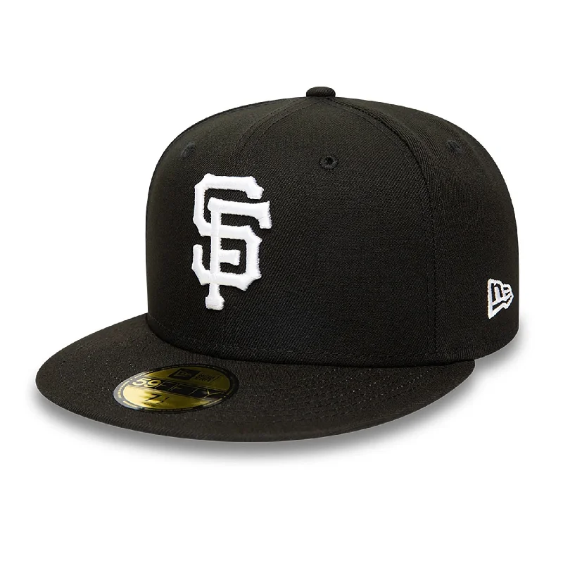 San Francisco Giants MLB Black and White 59FIFTY Fitted Cap