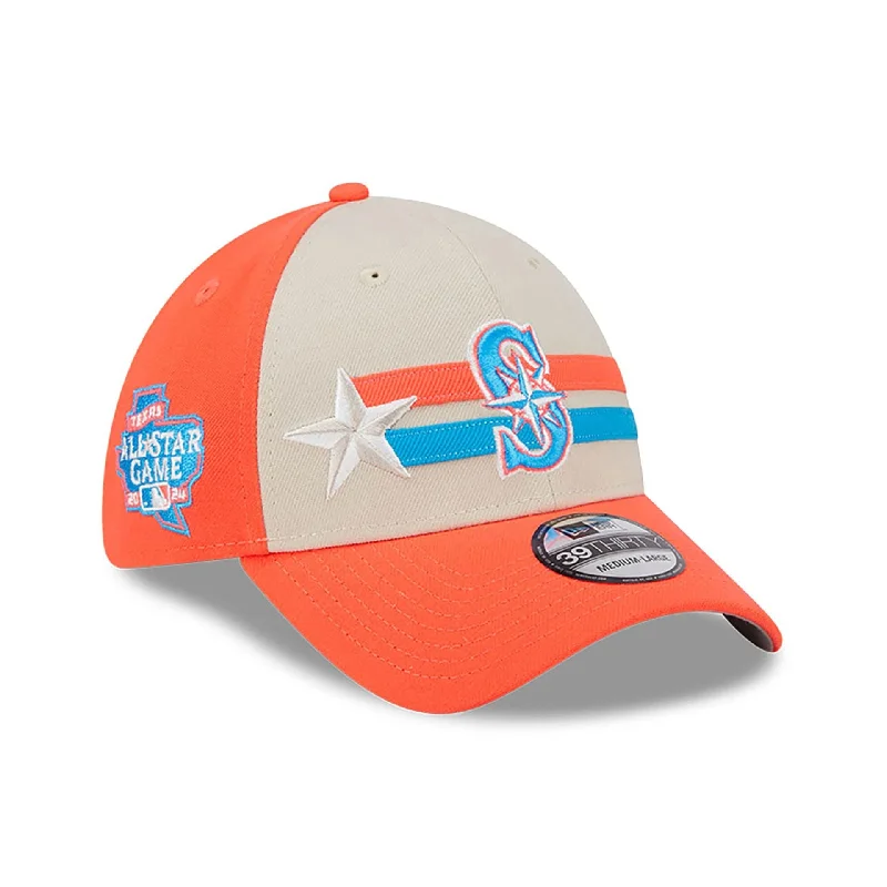 Seattle Mariners MLB All Star Game 2024 Orange 39THIRTY Stretch Fit Cap