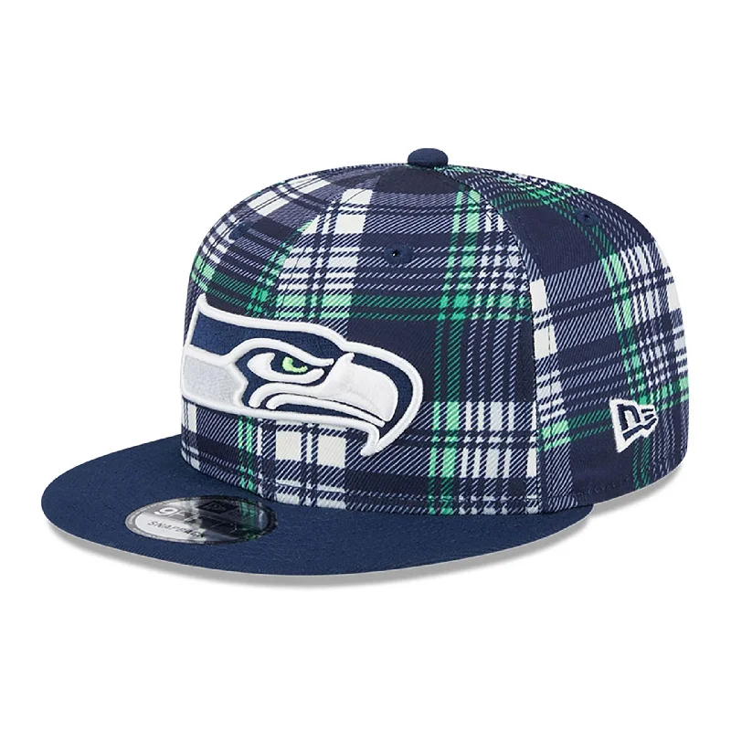 Seattle Seahawks NFL Sideline 2024 Dark Blue 9FIFTY Snapback Cap